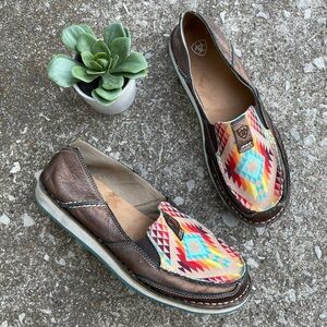 Ariat | Women’s Rainbow Aztec Southwestern Cruiser Shoes - Moc Toe Slip On